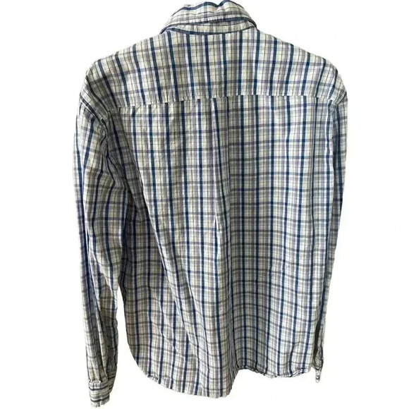Johnnie-O Hanging Out Plaid Check Long Sleeve Button Up Men's Size L Large Sport - Picture 2 of 9